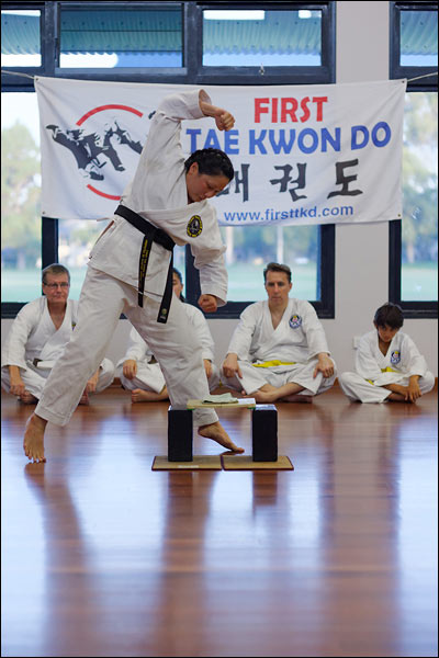 First Tae Kwon Do punch, January 2020, Perth