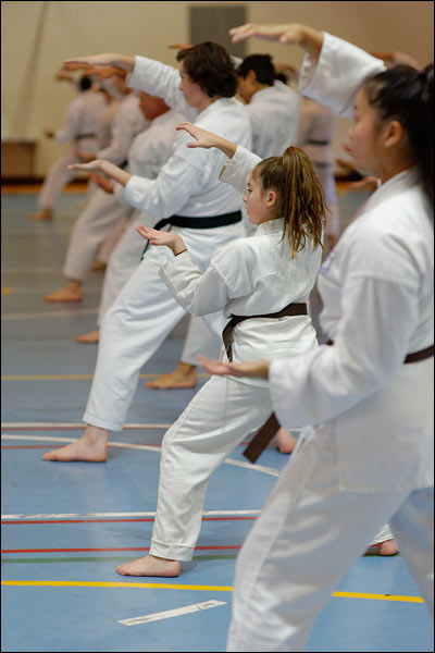 First Tae Kwon Do pattern, August 2020, Perth