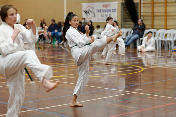First Tae Kwon Do front snap kick, June 2022, Perth