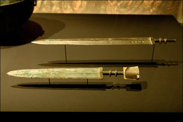 Ancient Chinese bronze swords, July 2025, Perth