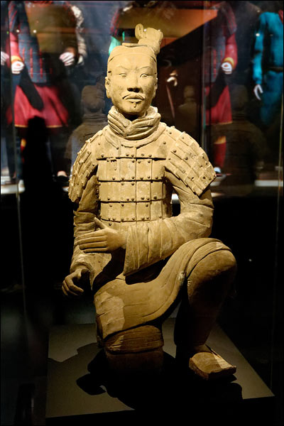 Ancient Chinese terracotta archer statue, July 2025, Perth