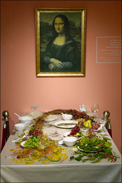Mona Lisa food display in Wonderfood Museum, October 2025, Malaysia
