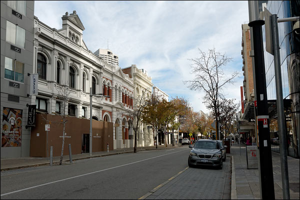 Inner city street, July 2026, Perth