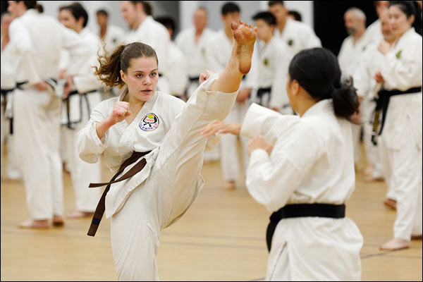 First Tae Kwon Do free sparring, July 2023, Perth