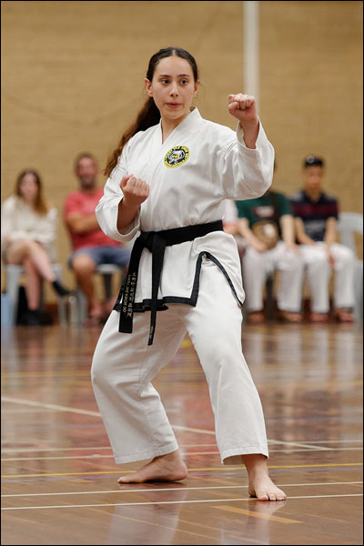 First Tae Kwon Do guarding block, December 2023, Perth