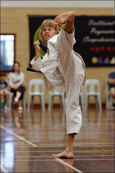 First Tae Kwon Do side kick, December 2023, Perth