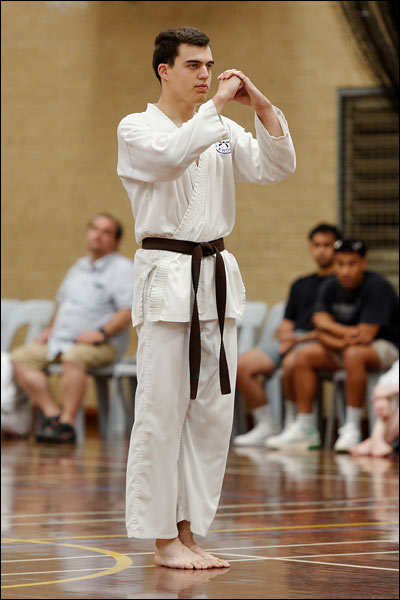 First Tae Kwon Do pattern, December 2023, Perth