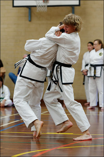 First Tae Kwon Do self-defence, December 2023, Perth