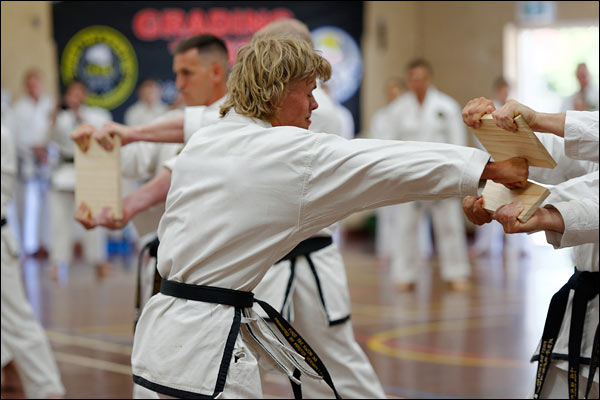 First Tae Kwon Do punch break, December 2023, Perth