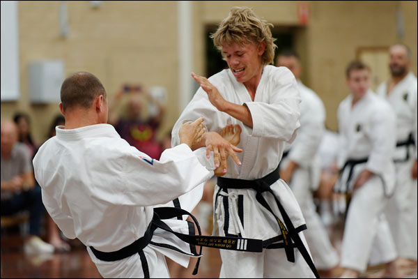 First Tae Kwon Do free sparring, December 2023, Perth