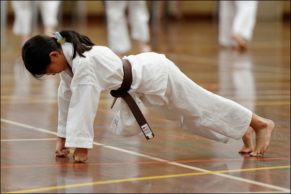 First Tae Kwon Do push-up, March 2024, Perth