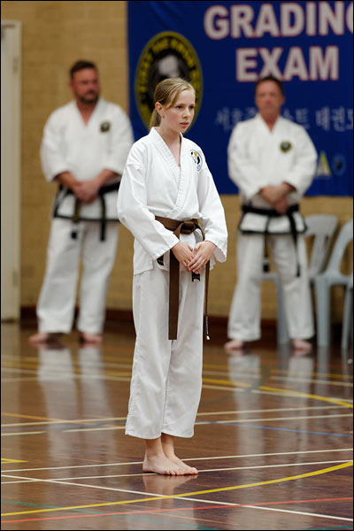 First Tae Kwon Do pattern, March 2024, Perth