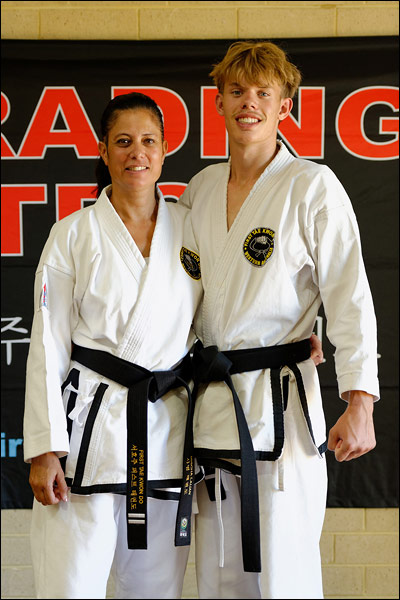 First Tae Kwon Do instructors, March 2024, Perth