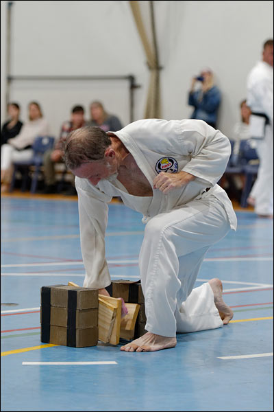 First Tae Kwon Do punch break, May 2024, Perth